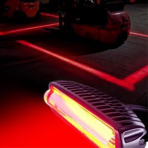 지게차 작업반경 선명한 안전라인 레드 LED 경고등 레이저빔 산업 사고방지