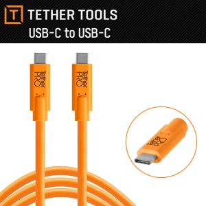테더툴스 [정품] TetherPro USB-C to USB-C/카메라케이블/컴퓨터케이블/오렌지