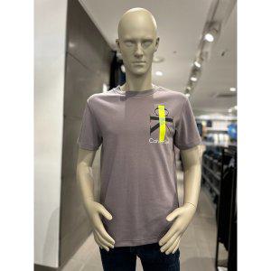 [여주점][Calvin Klein]CKJ 남성 릴렉스핏 모노그램 테이프 로고  반팔 티셔츠(...
