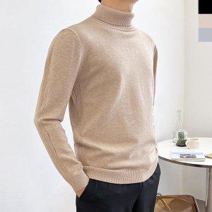 [신세계라이브쇼핑][옷자락] 남자 겨울 이너 보들 부드러운 비스코스 목폴라 니트