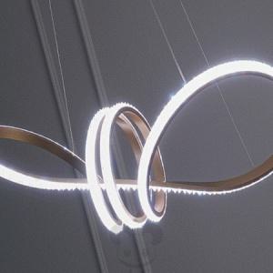 행잉 뫼비우스 크리스탈 LED일체형 식탁등조명 인테리어식탁조명 주방전등_MC
