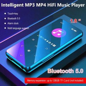 휴대용 MP3 플레이어 블루투스 5.0 HiFi 무핸드실 음악 미니 MP4 비디오 재생 FM 라디오 워크맨용 전자책