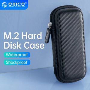 SSD외장하드케이스 HDD도킹스테이션 파우치 ORICO M.2 하드 디스크 케이스 EVA 휴대용 HDD 보관 보호 가방,