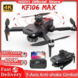 HGIYI KF106 MAX 드론 4K 전문 GPS HD 카메라 24G 와이파이 KF106 3 축 짐벌 브러시리스 모터 RC 쿼드콥터