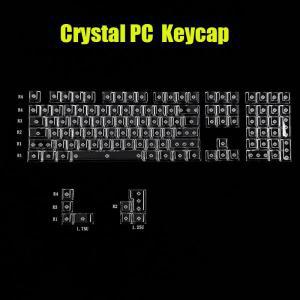 크리스탈 PC 기계식 게이밍 키보드 투명 키캡 빈 백라이트 키캡 체리 프로필 116 키 ANSI ISO 입력 클리어