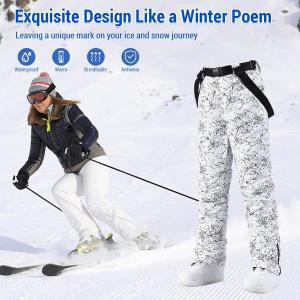 여성용 두꺼운 보드복오버롤 방풍 방수 스키 바지 겨울 스노우 팬츠 야외 스포츠 스노보드 따뜻한 작업복