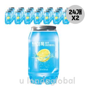 브이톡 블루 레몬 에이드 행사용 음료 350ml 24개 X 2