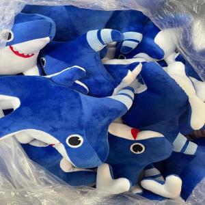 유아장난감 아기 어린이 귀여운 상어 개 봉제 장난감 샤크독 박제 동물 블루 인형 어린이 생일 크리스마스