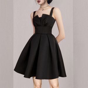 블랙 미니 드레스 나시 숏 민소매 바캉스 플리츠 원피스