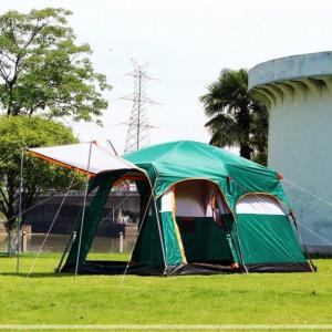 P2WA543AC 6인용 온가족캠핑 거실형 텐트(그린) 텐트 거실 캠핑 캠프 가족형