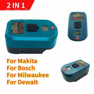 Makita/Bosch/Milwaukee/Dewalt 20V 18V 리튬 이온 배터리용 배터리 충전기 컨버터, USB 타입 C 입력 출력