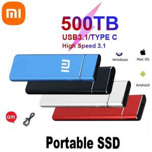 USB 외장하드 HDD 샤오미 고속 SSD 휴대용 외장 솔리드 스테이트 하드 드라이브 USB3.1 인터페이스 노트북