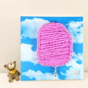 [텐바이텐] 꼬마 솜사탕 스트링아트 만들기 패키지 DIY (EVA)