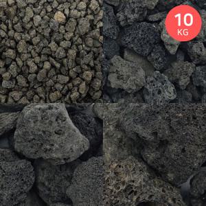 마이플랜트 화산사블랙 10kg 대포장 자갈 화산석 화분 마감재 배수 가벼운돌