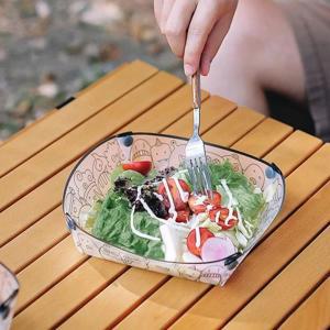 경량 접이식 식기 휴대용 그릇 접시 컵 필터 캠핑 하이킹 69HD 용 식품 등급 플라스틱