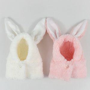 (색상-사이즈:핑크-S)코코아허니 B15E 깡충 토끼 모자강아지용 애완견 산책용 털모자 애견 반려견 패션