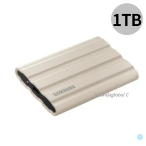 삼성전자 포터블 외장하드 SSD T7 실드 1TB 베이지