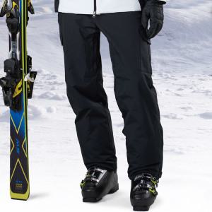 FUZZO 남성 여성 스키 보드 스키복 스노우보드복 하의 바지 팬츠 블랙