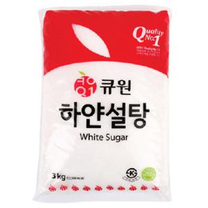 큐원 하얀설탕 3kg/슈가/백설탕