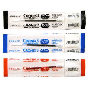 [e모든문구]동아연필 CRONIX3 크로닉스3 멀티펜 0.7mm 리필심/Refill