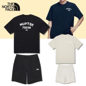 [매장정품] 노스페이스 남성 여성 반팔 티셔츠 반바지 세트 아이스 데이 바스락 셋업 NT7UQ02 NS6NQ02