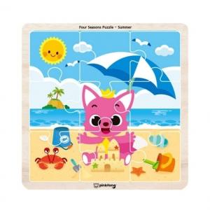 아이넷 원목퍼즐 핑크퐁 퍼즐 사계절 (여름)