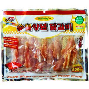 [블루마켓]강아지간식 치킨 숯불양념 닭갈비 미니 500g 1P 애견 강아지영양간식 애견영양간식 반려견영양간