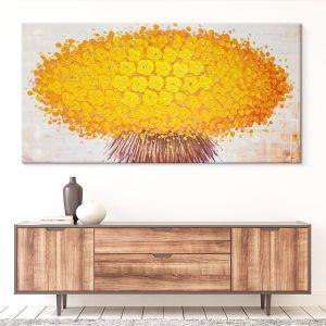 [1300k] 돈들어오는그림 풍수 인테리어 유화 꽃그림 돈나무 대형액자 [120x60cm]
