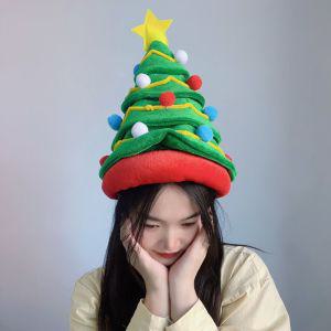 홈파티 크리스마스트리 벨벳 모자 생일파티 복장 이벤트 초록 기념일 산타옷 고깔모자 코스튬