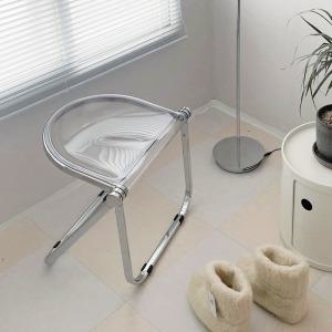 베가 콕 투명 스툴 플라스틱 홈 카페 미드센추리모던 인테리어 디자인 접이식 폴딩 의자