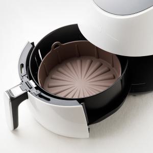 발상 에프팟프로 원형 국산 에어프라이어 실리콘 용기 전자레인지 그릇 종이호일