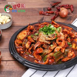 강남맛집 팔꾸이 팔당오징어볶음 470g(2~3인분) 야채(국내산) 동봉 밀키트 _4팩구매시 1팩 추가