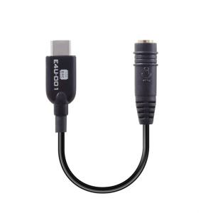 E4U-001 오디오 잭 어댑터 USB-C to 3.5mm TRRS 에듀티지 [정품] 삼성 EE-UC10J 대체품