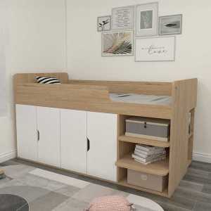 어린이 수납 책상침대세트 활용 벙커 공간 절약 침대