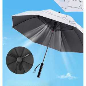선풍기 우산 대형 골프 의전용 자외선 차단 장우산