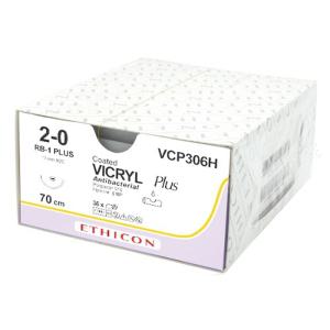 에치콘 바이크릴플러스 봉합사 VCP306H (2/0) 17MM 1/2CIRCLE 70CM 36개입