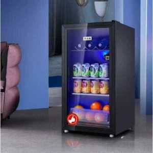 음료 술 냉장고 쇼케이스 냉장 가정용 투명 원룸 투명 음료수 1인 가구 술장고 이쁜 사무실 중형 100리터