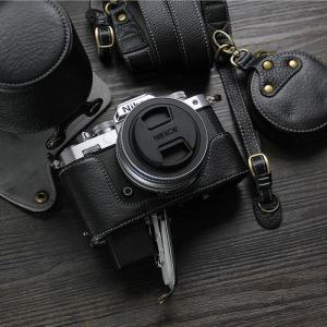 니콘 Z fc ZFC 가죽 카메라 케이스 베이스 커버 파우치, DX 16-50mm f3.5-6.3 VR 렌즈, 28mm f2.8 SE