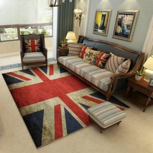 영국 국기 카페트 유니언잭 매장 담요 러그 잉글랜드 인테리어 거실 레트로 카펫 침실