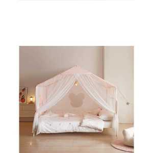공주 침대 캐노피 텐트 공주방 난방 키즈 커튼 하우스