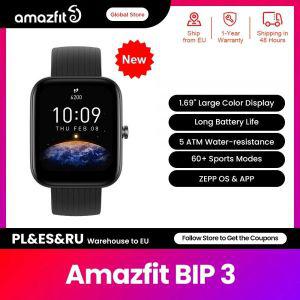 스마트 워치 가성비 스트랩 세계 초연 Amazfit Bip 3 Smartwatch 60 스포츠 모드 Android IOS Phone 용 인