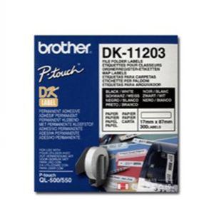 브라더 DK 테이프 DK-11203 롤17X87mm다용도라벨스티커 제본 마스킹 프린터 라벨기