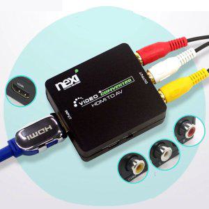 HDMI to A/V 3RCA 컨버터 미국/유럽통신방법 모두지원