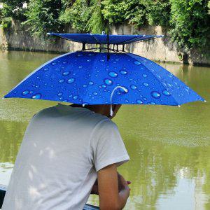 파라솔 아이디어 2단 우산모자 70cm
