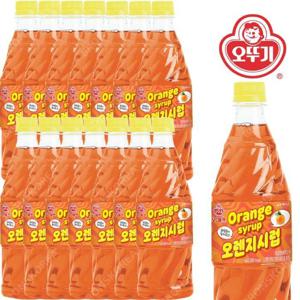 오뚜기 오렌지 슬러시시럽 1kg 15개/슬러쉬 과일원액