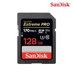  샌디스크  샌디스크 SDXC Class10 익스트림 프로 128GB SDXXD 4K SD메모리카드 카메라 노트북 DSLR ST