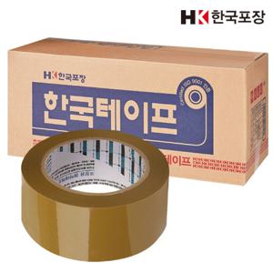  무료배송  국내산 박스테이프 경포장 40M (황색50개)