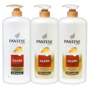  팬틴  팬틴 극손상케어 샴푸1200ml+컨디셔너1200ml2개 대용량