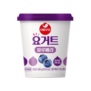 서울우유  서울우유 요거트 블루베리 380g 6개