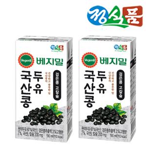  베지밀  베지밀 국산콩 검은콩 고칼슘 두유 190mlx64팩